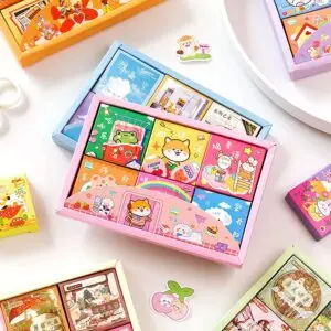 Cute Kawaii Cartoon Animal Stickers for Kids