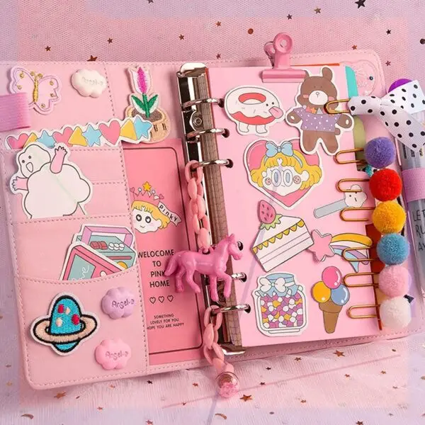 DIY Lined Journal Sketchbook Pocket Planner